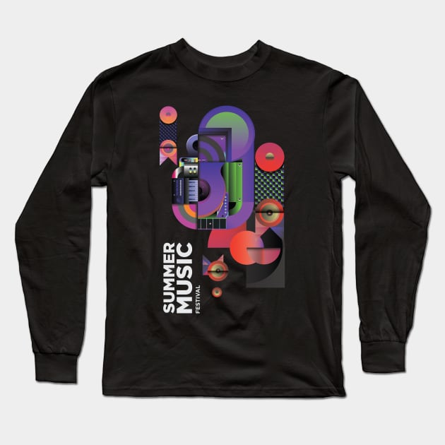 summer music festival Long Sleeve T-Shirt by Music Lover